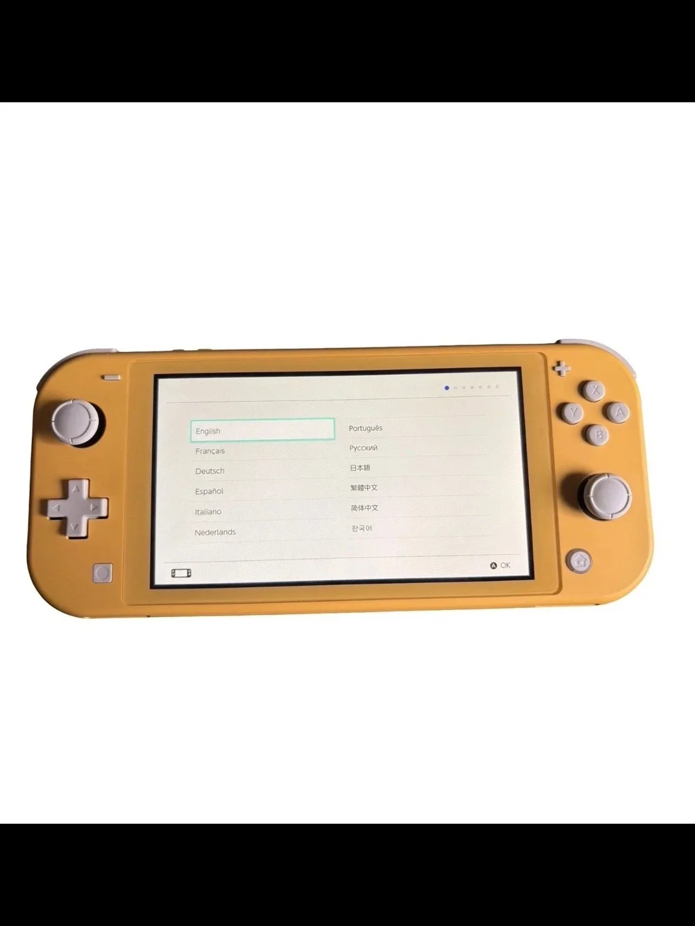 Nintendo yellow handheld